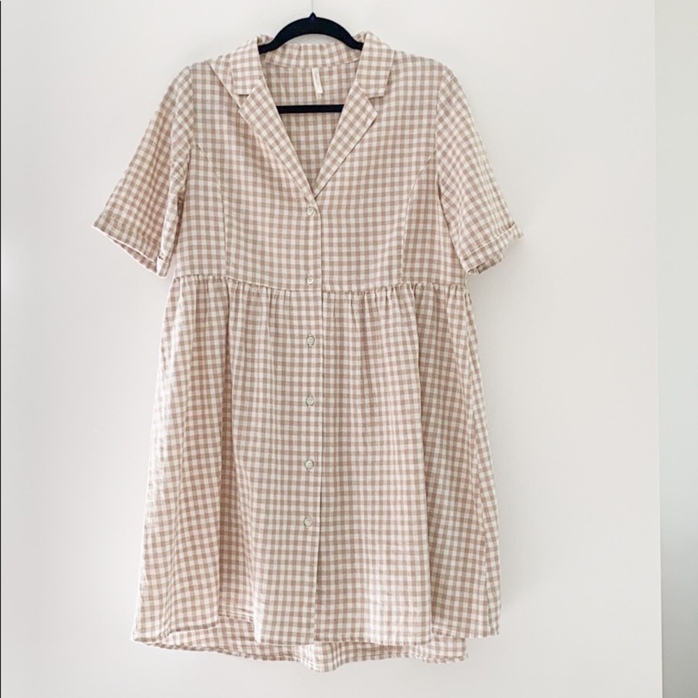 Rylee + Cru womens gingham jeanette dress